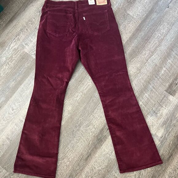 Levi's 725 High Rise Bootcut Corduroy Jeans in Windsor Wine- Size 33x32 - Picture 4 of 11